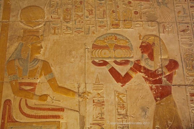 Images from the inner Isis Chapel, Abydos